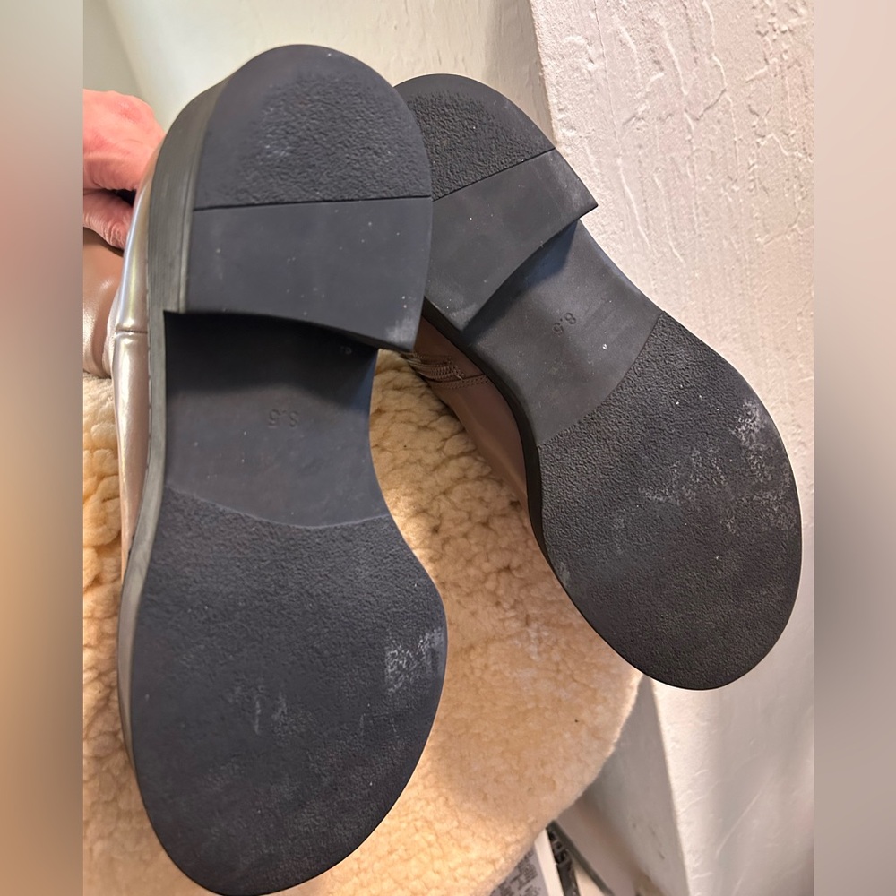 Jeffrey Campbell Taupe Brown Knee-High Women's Boots - Picture 7 of 8